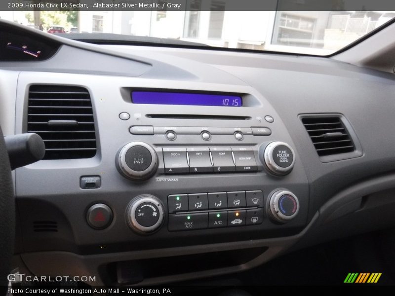 Alabaster Silver Metallic / Gray 2009 Honda Civic LX Sedan