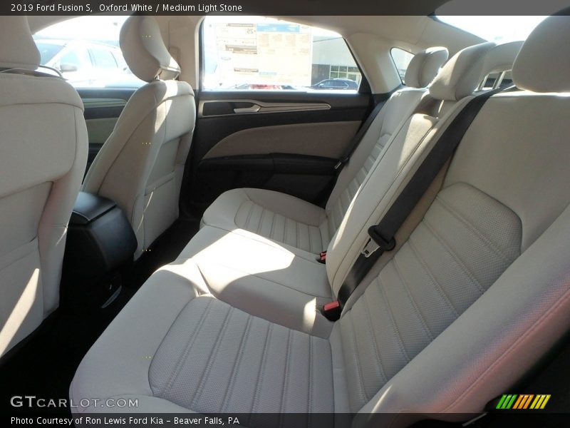 Rear Seat of 2019 Fusion S