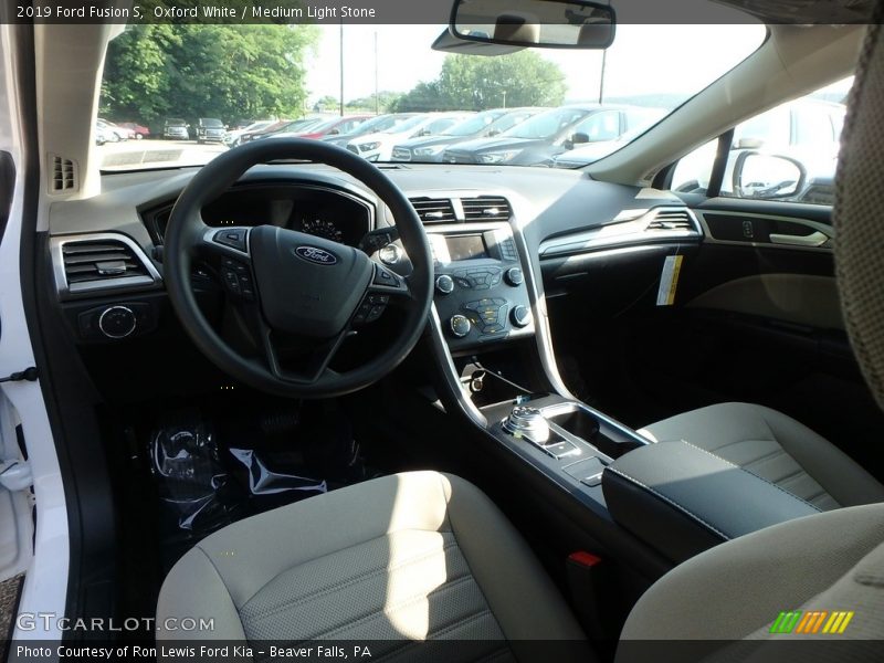Front Seat of 2019 Fusion S