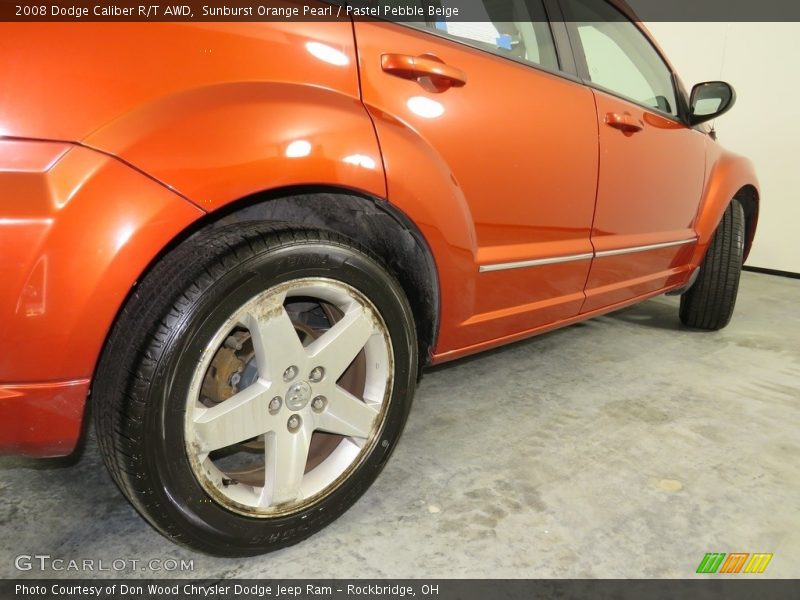 Sunburst Orange Pearl / Pastel Pebble Beige 2008 Dodge Caliber R/T AWD