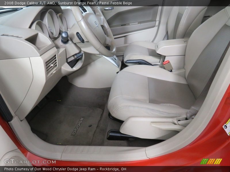 Sunburst Orange Pearl / Pastel Pebble Beige 2008 Dodge Caliber R/T AWD