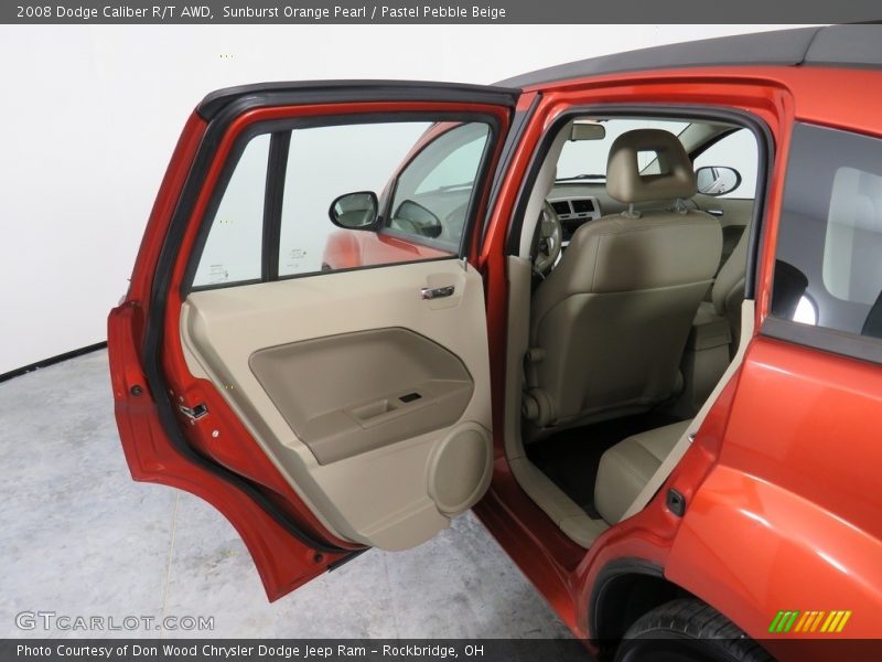 Sunburst Orange Pearl / Pastel Pebble Beige 2008 Dodge Caliber R/T AWD