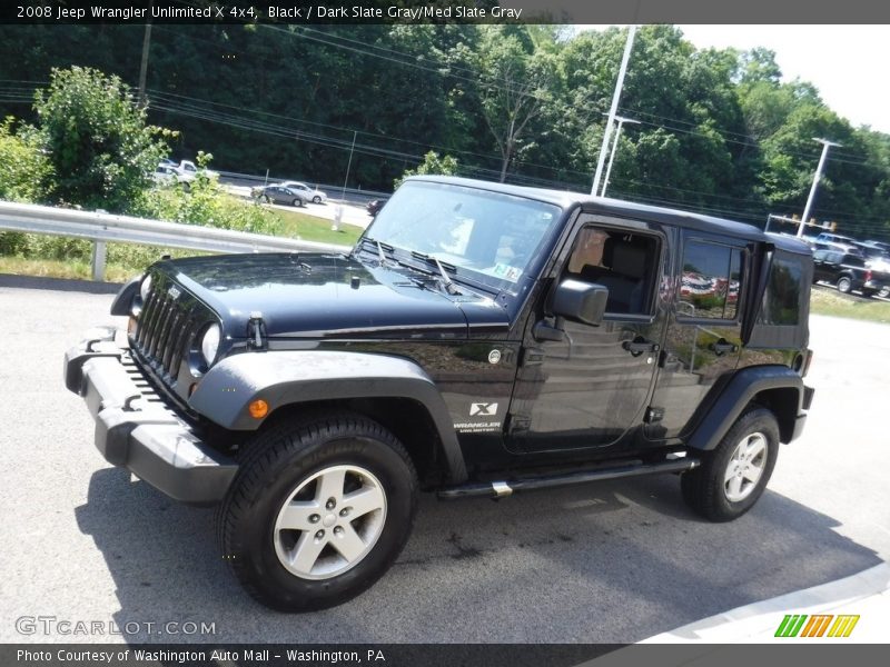 Black / Dark Slate Gray/Med Slate Gray 2008 Jeep Wrangler Unlimited X 4x4