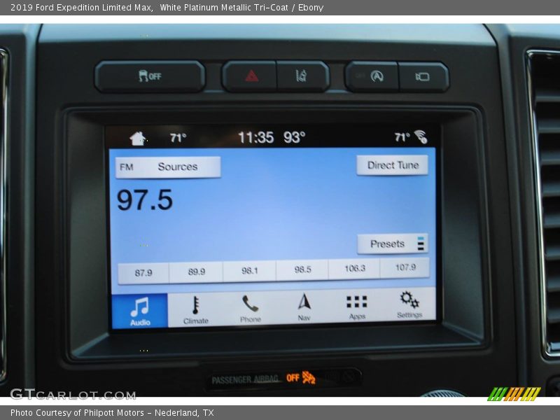 Controls of 2019 Expedition Limited Max