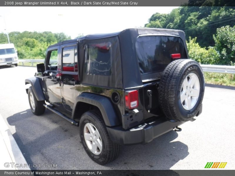 Black / Dark Slate Gray/Med Slate Gray 2008 Jeep Wrangler Unlimited X 4x4