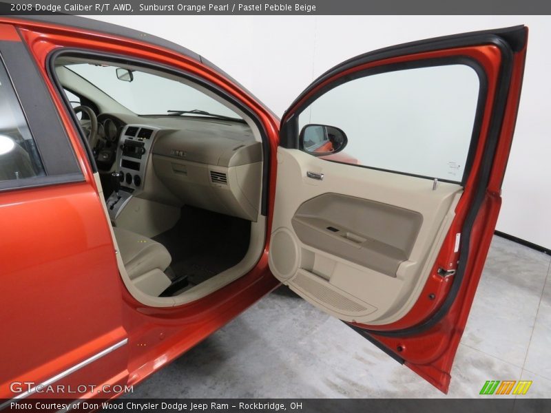 Sunburst Orange Pearl / Pastel Pebble Beige 2008 Dodge Caliber R/T AWD