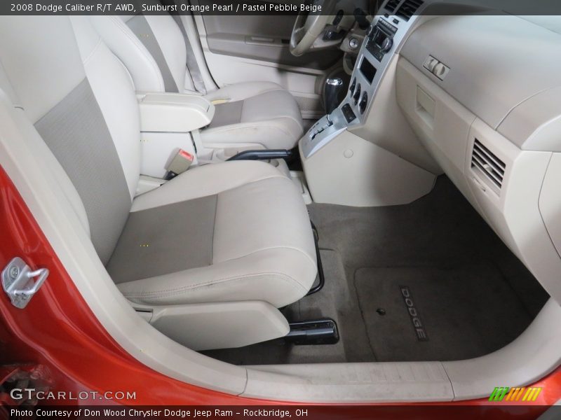 Sunburst Orange Pearl / Pastel Pebble Beige 2008 Dodge Caliber R/T AWD