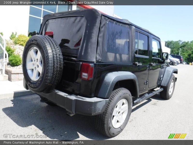 Black / Dark Slate Gray/Med Slate Gray 2008 Jeep Wrangler Unlimited X 4x4
