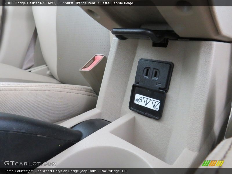 Sunburst Orange Pearl / Pastel Pebble Beige 2008 Dodge Caliber R/T AWD