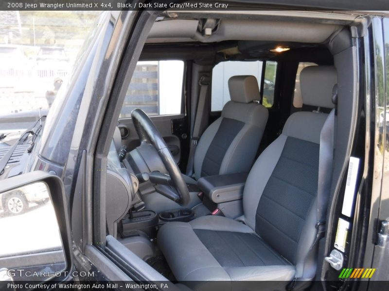 Black / Dark Slate Gray/Med Slate Gray 2008 Jeep Wrangler Unlimited X 4x4