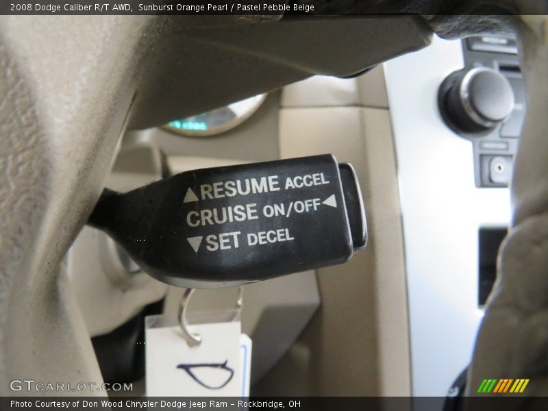Sunburst Orange Pearl / Pastel Pebble Beige 2008 Dodge Caliber R/T AWD