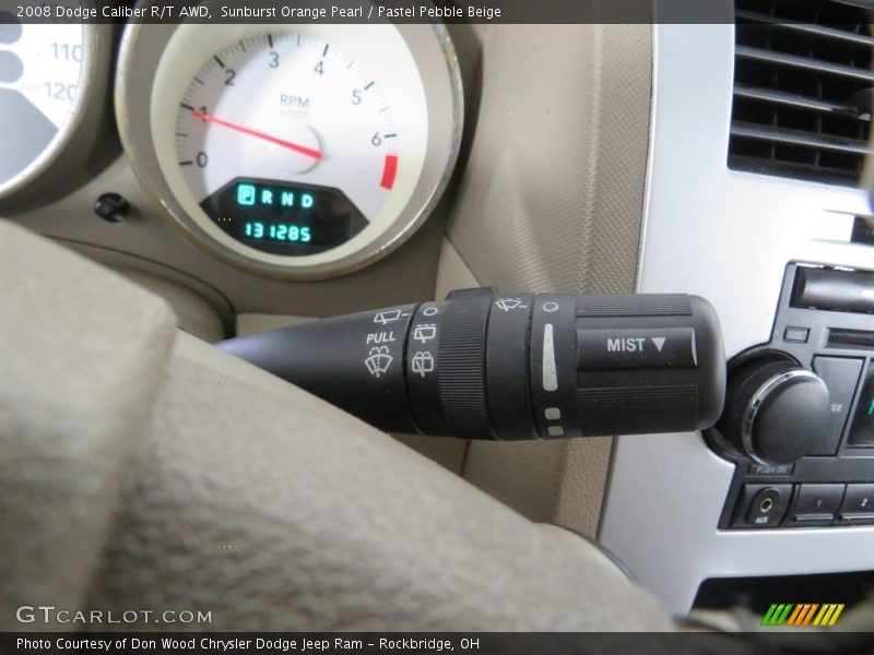 Sunburst Orange Pearl / Pastel Pebble Beige 2008 Dodge Caliber R/T AWD