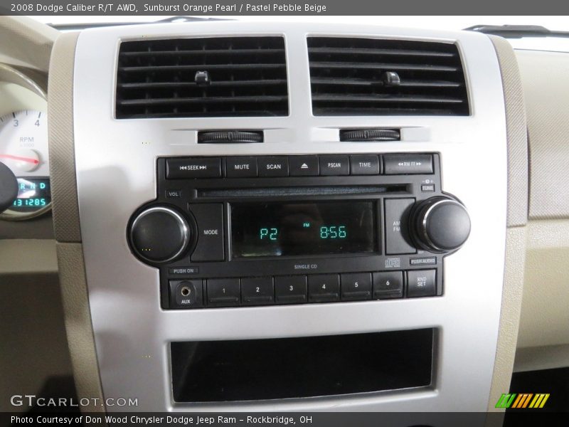 Sunburst Orange Pearl / Pastel Pebble Beige 2008 Dodge Caliber R/T AWD
