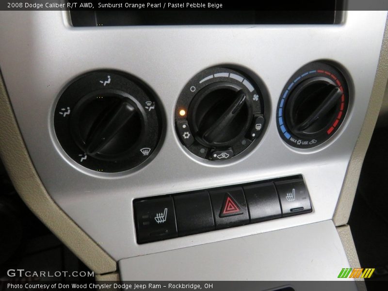 Sunburst Orange Pearl / Pastel Pebble Beige 2008 Dodge Caliber R/T AWD