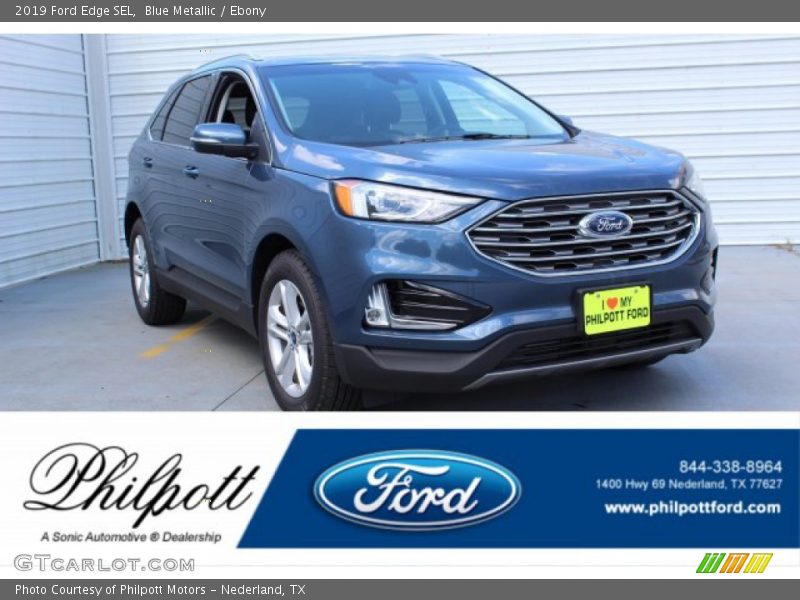 Blue Metallic / Ebony 2019 Ford Edge SEL