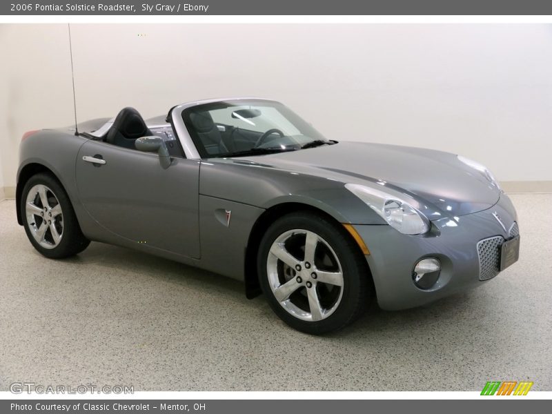 Sly Gray / Ebony 2006 Pontiac Solstice Roadster
