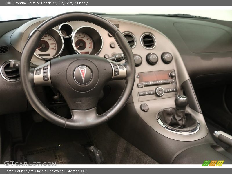 Sly Gray / Ebony 2006 Pontiac Solstice Roadster