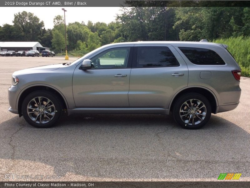Billet / Black 2019 Dodge Durango GT AWD