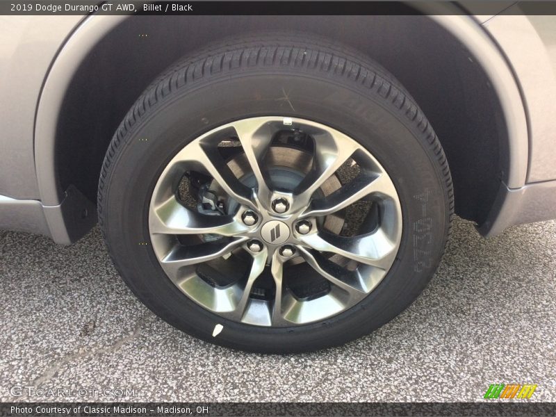 Billet / Black 2019 Dodge Durango GT AWD