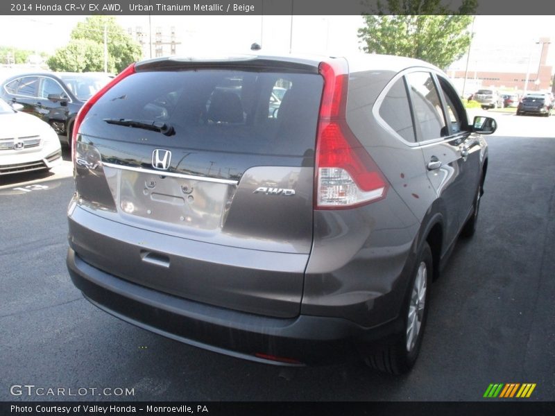 Urban Titanium Metallic / Beige 2014 Honda CR-V EX AWD