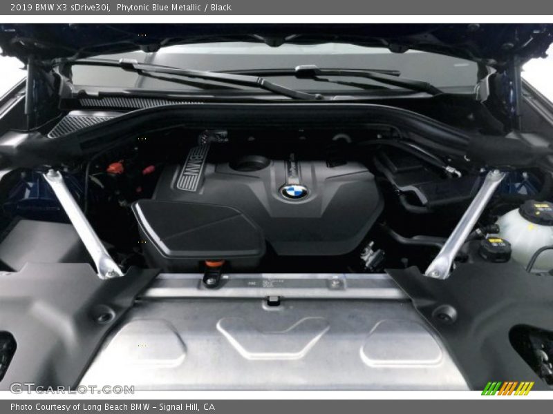 Phytonic Blue Metallic / Black 2019 BMW X3 sDrive30i
