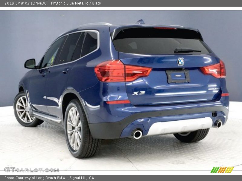 Phytonic Blue Metallic / Black 2019 BMW X3 sDrive30i