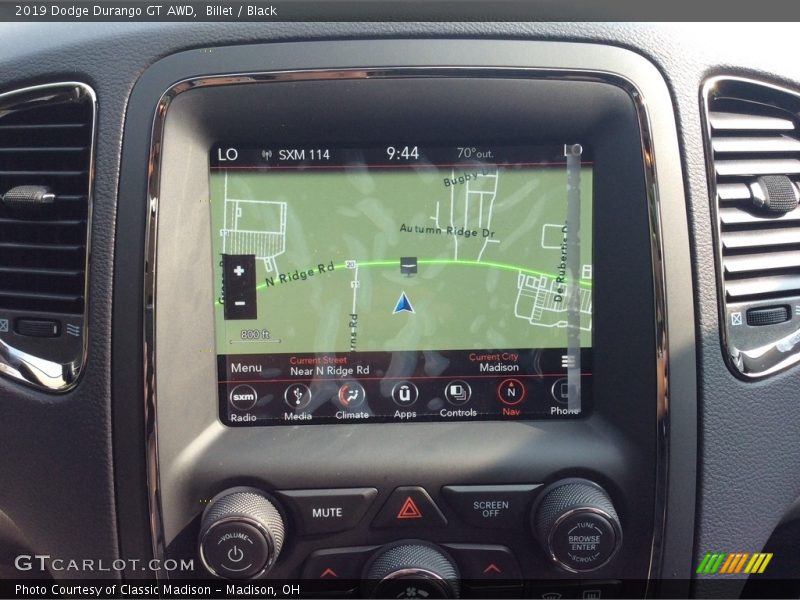 Billet / Black 2019 Dodge Durango GT AWD