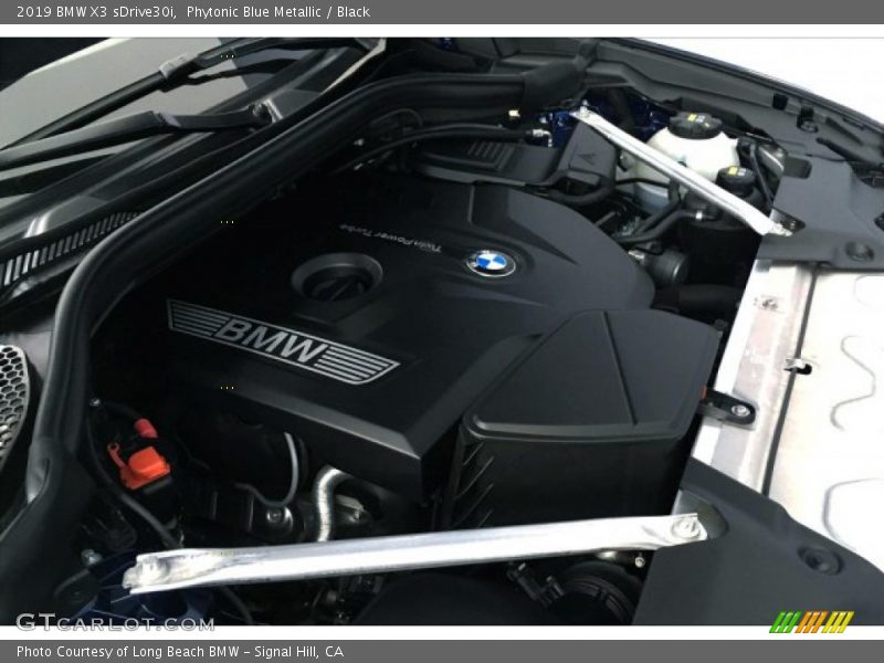 Phytonic Blue Metallic / Black 2019 BMW X3 sDrive30i