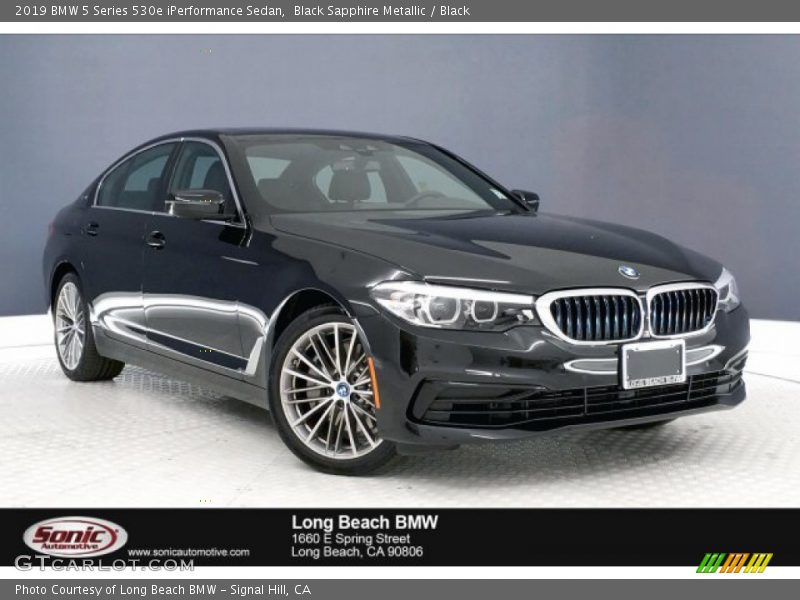 Black Sapphire Metallic / Black 2019 BMW 5 Series 530e iPerformance Sedan