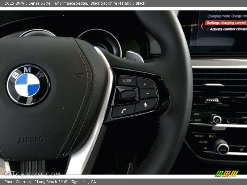 Black Sapphire Metallic / Black 2019 BMW 5 Series 530e iPerformance Sedan