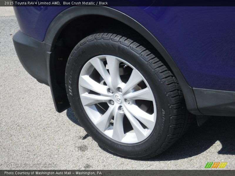 Blue Crush Metallic / Black 2015 Toyota RAV4 Limited AWD