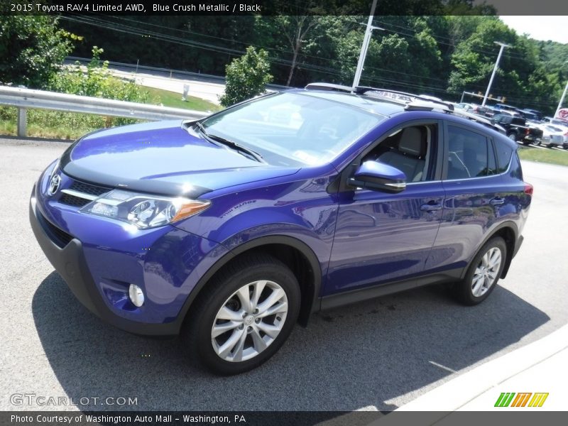 Blue Crush Metallic / Black 2015 Toyota RAV4 Limited AWD