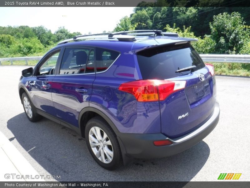 Blue Crush Metallic / Black 2015 Toyota RAV4 Limited AWD