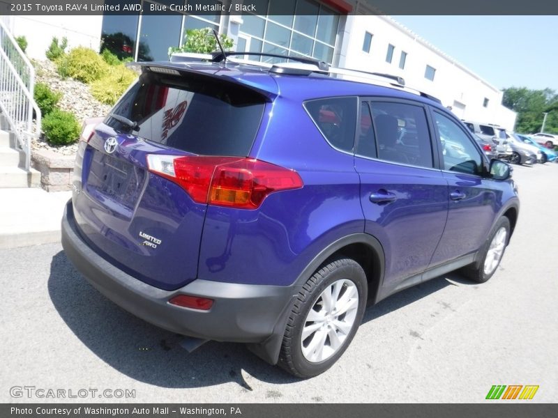Blue Crush Metallic / Black 2015 Toyota RAV4 Limited AWD