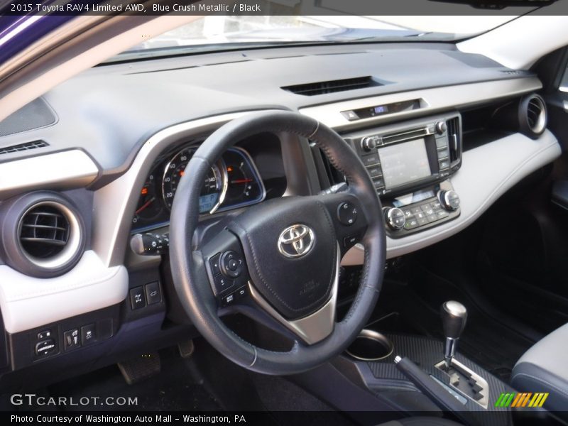 Blue Crush Metallic / Black 2015 Toyota RAV4 Limited AWD