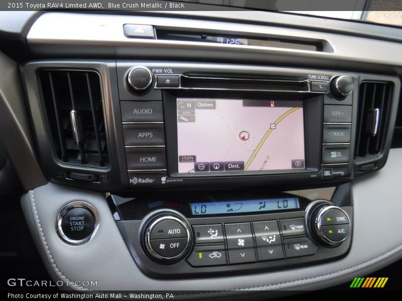 Blue Crush Metallic / Black 2015 Toyota RAV4 Limited AWD