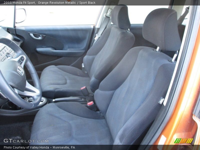 Orange Revolution Metallic / Sport Black 2011 Honda Fit Sport