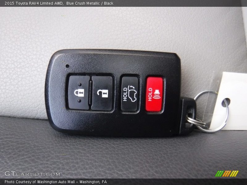 Blue Crush Metallic / Black 2015 Toyota RAV4 Limited AWD