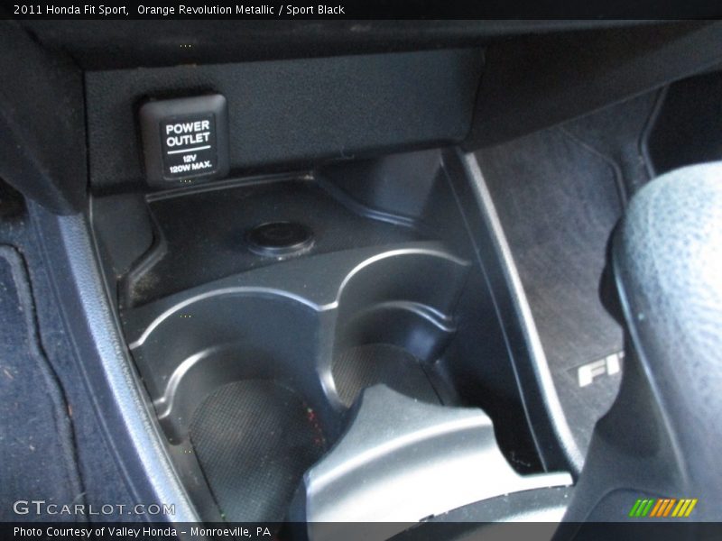 Orange Revolution Metallic / Sport Black 2011 Honda Fit Sport