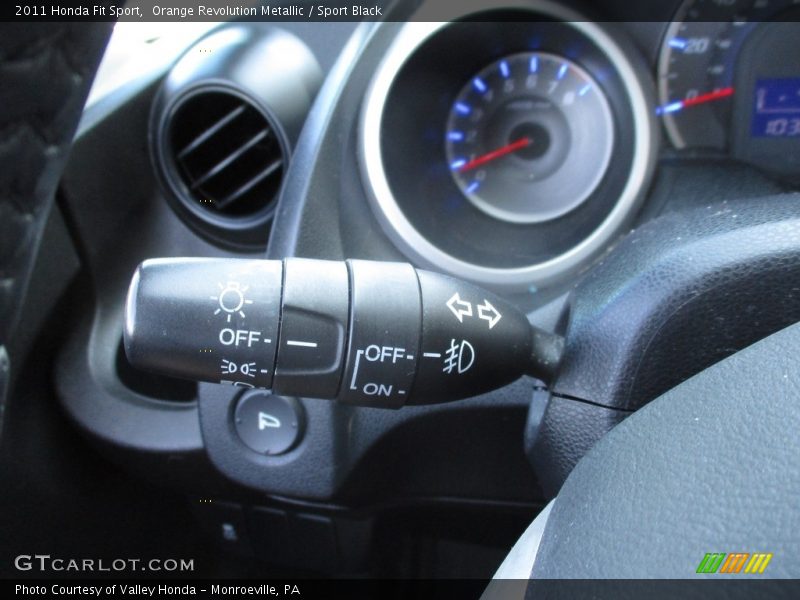 Orange Revolution Metallic / Sport Black 2011 Honda Fit Sport
