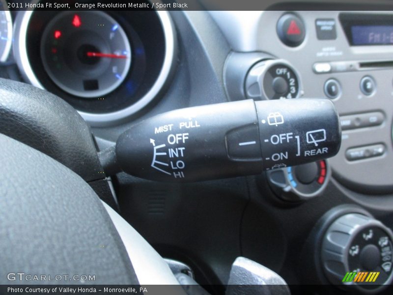 Orange Revolution Metallic / Sport Black 2011 Honda Fit Sport