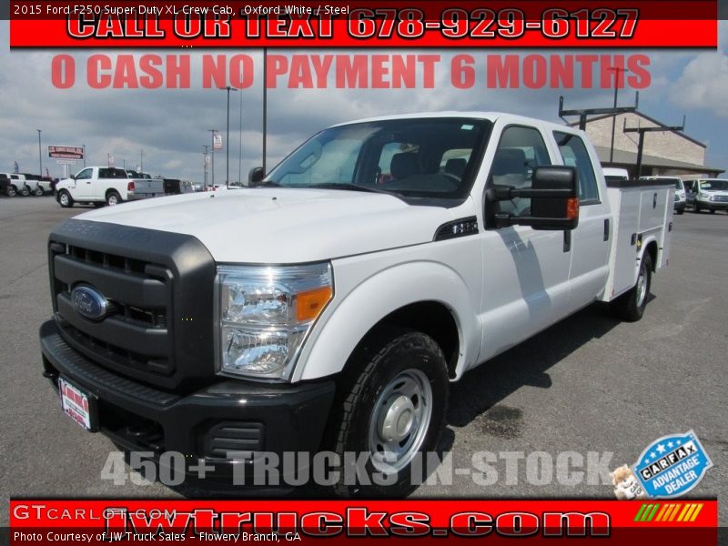 Oxford White / Steel 2015 Ford F250 Super Duty XL Crew Cab