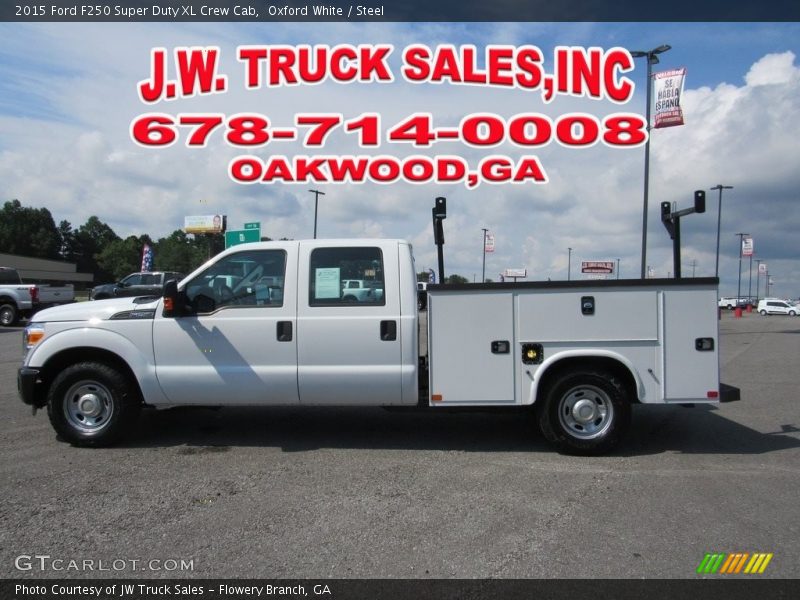 Oxford White / Steel 2015 Ford F250 Super Duty XL Crew Cab