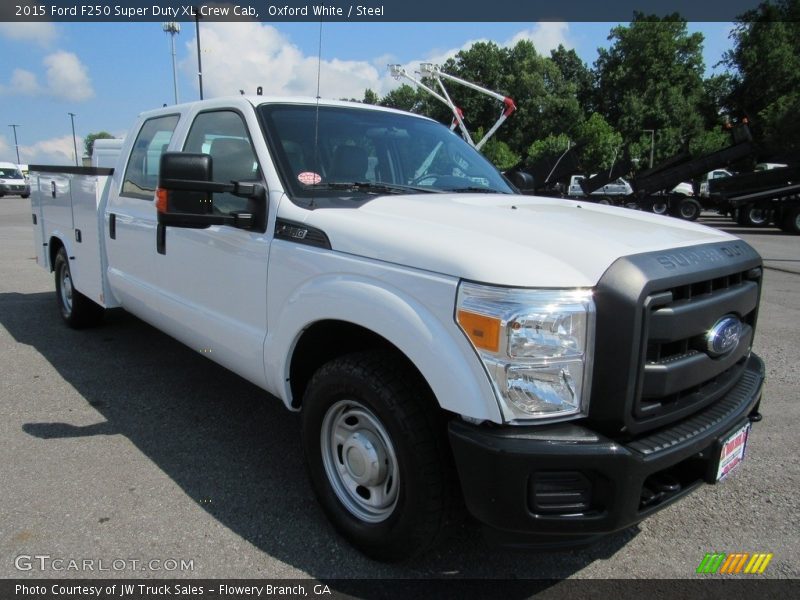 Oxford White / Steel 2015 Ford F250 Super Duty XL Crew Cab