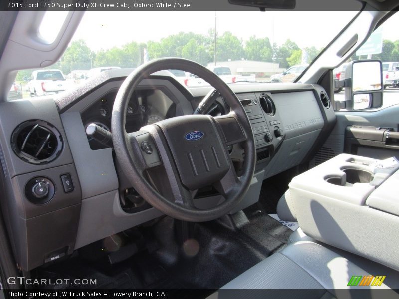 Oxford White / Steel 2015 Ford F250 Super Duty XL Crew Cab