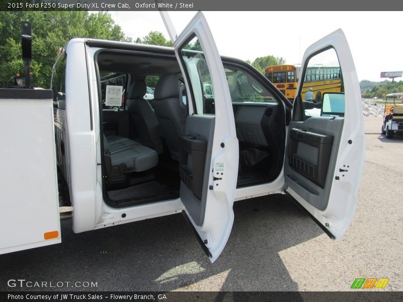 Oxford White / Steel 2015 Ford F250 Super Duty XL Crew Cab