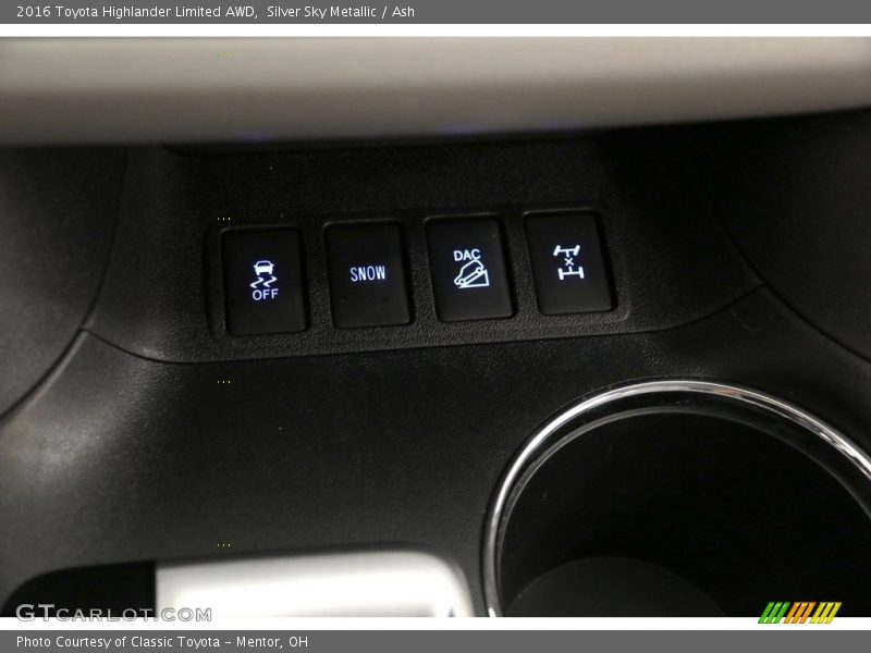 Silver Sky Metallic / Ash 2016 Toyota Highlander Limited AWD