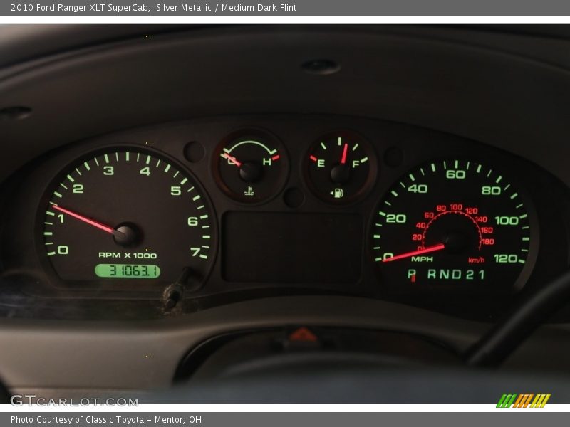 Silver Metallic / Medium Dark Flint 2010 Ford Ranger XLT SuperCab