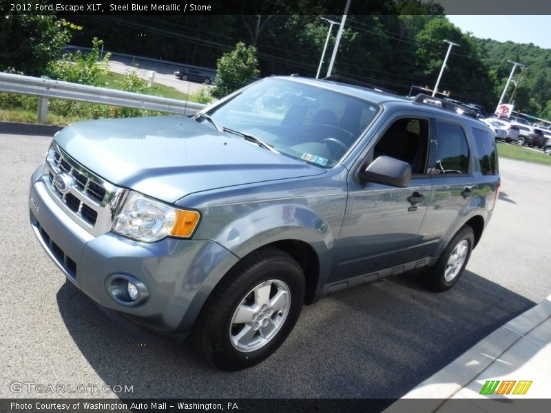 Steel Blue Metallic / Stone 2012 Ford Escape XLT