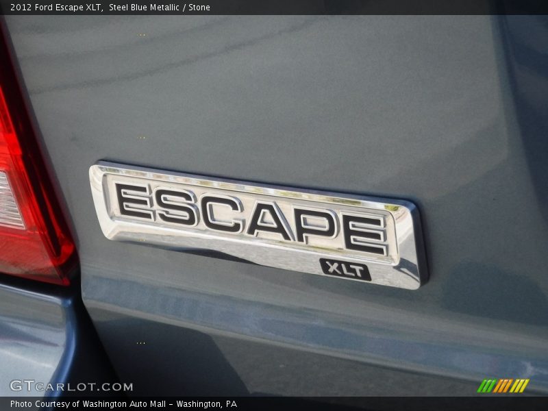 Steel Blue Metallic / Stone 2012 Ford Escape XLT
